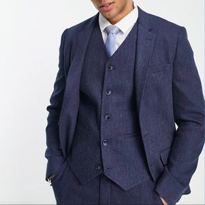 MEN’S Wool Mix Suit Jacket and Vest - Super Skinny